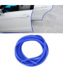 5m Rubber Car Side Door Edge Protection Wire Guards Cover Trims Stickers(Blue)