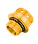 Car Modified Stainless Steel Oil Cap Engine Tank Cover for Mitsubishi, Size: 5.0 x 4.6cm(Gold)