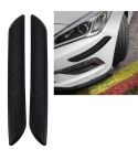 2 PCS Universal Car Auto Rubber Body Bumper Guard Protector Strip Sticker(Black)