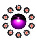 10 PCS 0.5W T3 Instrument Panel LED Light Dashboard Indicator Lamp Bulb (Pink Light)