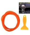 5m Flexible Trim For DIY Automobile Car Interior Moulding Trim Decorative Line Strip with Film Scraper(Orange)