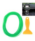 5m Flexible Trim For DIY Automobile Car Interior Moulding Trim Decorative Line Strip with Film Scraper(Green)