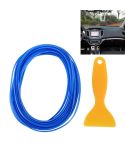 5m Flexible Trim For DIY Automobile Car Interior Moulding Trim Decorative Line Strip with Film Scraper(Blue)