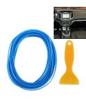 5m Flexible Trim For DIY Automobile Car Interior Moulding Trim Decorative Line Strip with Film Scraper(Baby Blue)