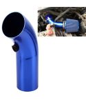 Universal  Air Intake Pipe Super Power Flow Air Intakes Short Cold Racing Aluminium Air Intake Pipe Hose with Cone Filter Kit System (Blue)
