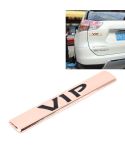 Auto VIP Sticker  VIP Label Car Stickers 3D Metal Fashion VIP Logo Car Stickers,Size:9.5*1.5cm(Champagne Gold)