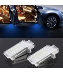 2 PCS LED Car DC 12V 1.5W Door Lights Lamps for Audi / Volkswagen(Blue Light)