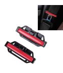 DM-013 2PCS Universal Fit Car Seatbelt Adjuster Clip Belt Strap Clamp Shoulder Neck Comfort Adjustment Child Safety Stopper Buckle(Red)