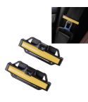 DM-013 2PCS Universal Fit Car Seatbelt Adjuster Clip Belt Strap Clamp Shoulder Neck Comfort Adjustment Child Safety Stopper Buckle(Yellow)