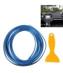 5m Flexible Trim For DIY Automobile Car Interior Exterior Moulding Trim Decorative Line Strip with Film Scraper(Blue)