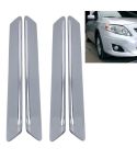 4 PCS Universal Car Auto Plastic Wrap Rubber Front Rear Body Bumper Guard Protector Strip Sticker(Grey)