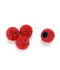 4 PCS Gas Cap Mouthpiece Cover Gas Cap Tire Cap Car Tire Valve Caps(Red)