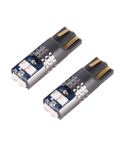 2 PCS T10 / W5W / 168 DC12-24V / 1.8W / 6000K / 140LM Car Clearance Light 4LEDs SMD-3030 Lamp Beads with Decoding & Constant Current (Blue Light)