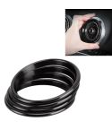 4 PCS Car Metal Air Outlet Decorative Outside Ring for Audi A3 / S3 / Q2L (Black)