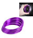 4 PCS Car Metal Air Outlet Decorative Outside Ring for Audi A3 / S3 / Q2L (Purple)