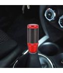 Universal Car Carbon Fiber Metal Gear Shift Knob (Red)