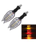 Motorcycle Turn Signal Light DC12V 1W 33LEDs SMD-3528 Lamp Beads (Red Light)