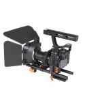 YELANGU YLG1105A A7 Cage Set Include Video Camera Cage Stabilizer / Follow Focus / Matte Box for Sony GH4 / A7S / A7 / A7R / A72 / A7RII / A7SII / A6000 / A6500 / A6300 / A7R3 / A7S3 / A7R4  (Orange)