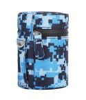 Camouflage Color Small Lens Case Zippered Cloth Pouch Box for DSLR Camera Lens, Size: 11x8x8cm (Blue)