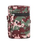 Camouflage Color Small Lens Case Zippered Cloth Pouch Box for DSLR Camera Lens, Size: 11x8x8cm (Brown)