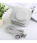 Retro Style Full Body Camera PU Leather Case Bag with Strap for FUJIFILM instax mini 9 / mini 8+ / mini 8(White)