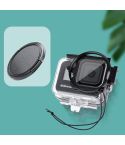 RUIGPRO for GoPro HERO8 58mm Filter Adapter Ring + Waterproof Case with Lens Cap