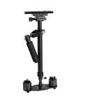 YELANGU S60N Aluminum  Handheld Stabilizer for Camcorder DV Video Camera DSLR(Black)