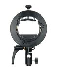 Godox S2 Speedlite S-Type Bracket Bowens Mount Flash S-type Holder Bracket (Black)