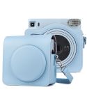 Full Body PU Leather Case Camera  Bag with Strap for FUJIFILM instax Square SQ1 (Blue)
