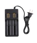 MS-282AX 2-Slot Lithium Battery Charger For 18650 / 26650 / 14500 / 16340 / 18500 Lithium Batteries, US Plug