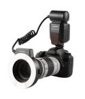 TRIOPO TR-15EX Macro Ring TTL Flash Light with 6 Different Size Adapter Rings For Nikon I-TTL (Black)