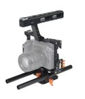 YELANGU YLG0904A-C Handle Video Camera Cage Stabilizer for Panasonic Lumix DMC-GH4 / Sony A7 & A7S & A7R & A7RII & A7SII(Orange)