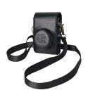 Full Body Camera PU Leather Case Bag with Strap for Ricoh GR / GRII / GRIII, Casio ZR1200 / ZR1500/ ZR2000/ ZR3500, ZR3600 / ZR3700 / ZR5500 (Black)