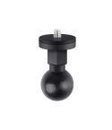 25mm 1/4 inch Screw ABS Ball Head Adapter Mount(Black)