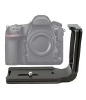 FITTEST FLN-D850 Vertical Shoot Quick Release L Plate Bracket Base Holder for Nikon D850(Black)