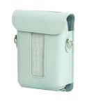 For FUJIFILM Instax mini Link 3 Full Body Leather Case Bag with Strap(Green)