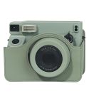 For FUJIFILM Instax WIDE 400 Full Body Leather Case Bag with Strap (Green)