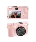 HDC-F01 3.0 inch 5K UHD Photography Digital Camera SLR Camera (Pink)