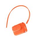 For Insta360 GO 3 Camera Body Charging Case Silicone Case with Lens Cap & Strap (Orange)