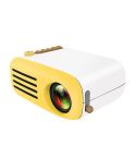 YG200 Portable LED Pocket Mini Projector AV SD HDMI Video Movie Game Home Theater Video Projector(Yellow and White)