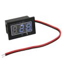 V40D 2 Wires Blue Light Display Mini Waterproof IPX4 Digital Voltage Meter, Measure Voltage: DC 2.5-30V