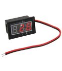 V40D 2 Wires Red Light Display Mini Waterproof IPX4 Digital Voltage Meter, Measure Voltage: DC 2.5-30V