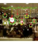 Window Glass Door Removable Christmas Festival Wall Sticker Decoration(6254)