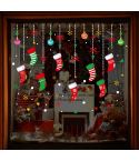 Window Glass Door Removable Christmas Festival Wall Sticker Decoration(6257)