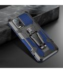For vivo V20 Machine Armor Warrior Shockproof PC + TPU Protective Case(Royal Blue)