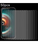 For Oukitel WP10 50 PCS 0.26mm 9H Surface Hardness 2.5D Explosion-proof Tempered Glass Non-full Screen Film