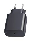 XY PD 25W USB-C / Type-C Single-port Travel Charger for Samsung Devices Fast Charging, EU Plug(Black)
