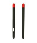 Liquid Silicone Stylus Pen Protective Case for Samsung Galaxy Tab S6 Lite P610 / P615(Black Red)