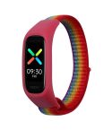 For OPPO Watch Nylon Watch Band(Rainbow)
