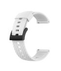 For Suunto 7 24mm Solid Color Silicone Watch Band(White)